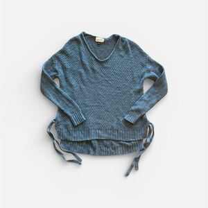 VTG chunky loose knit Blue Knit Sweater rolled neck universal threads SZ Small